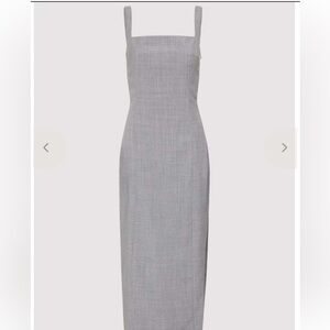 NWT ST. AGNI Curve Seam Midi Dress - Gray
